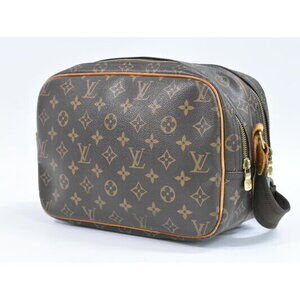 Louis Vuitton Pochette Monogram Brown Reporter Bag Shoulder